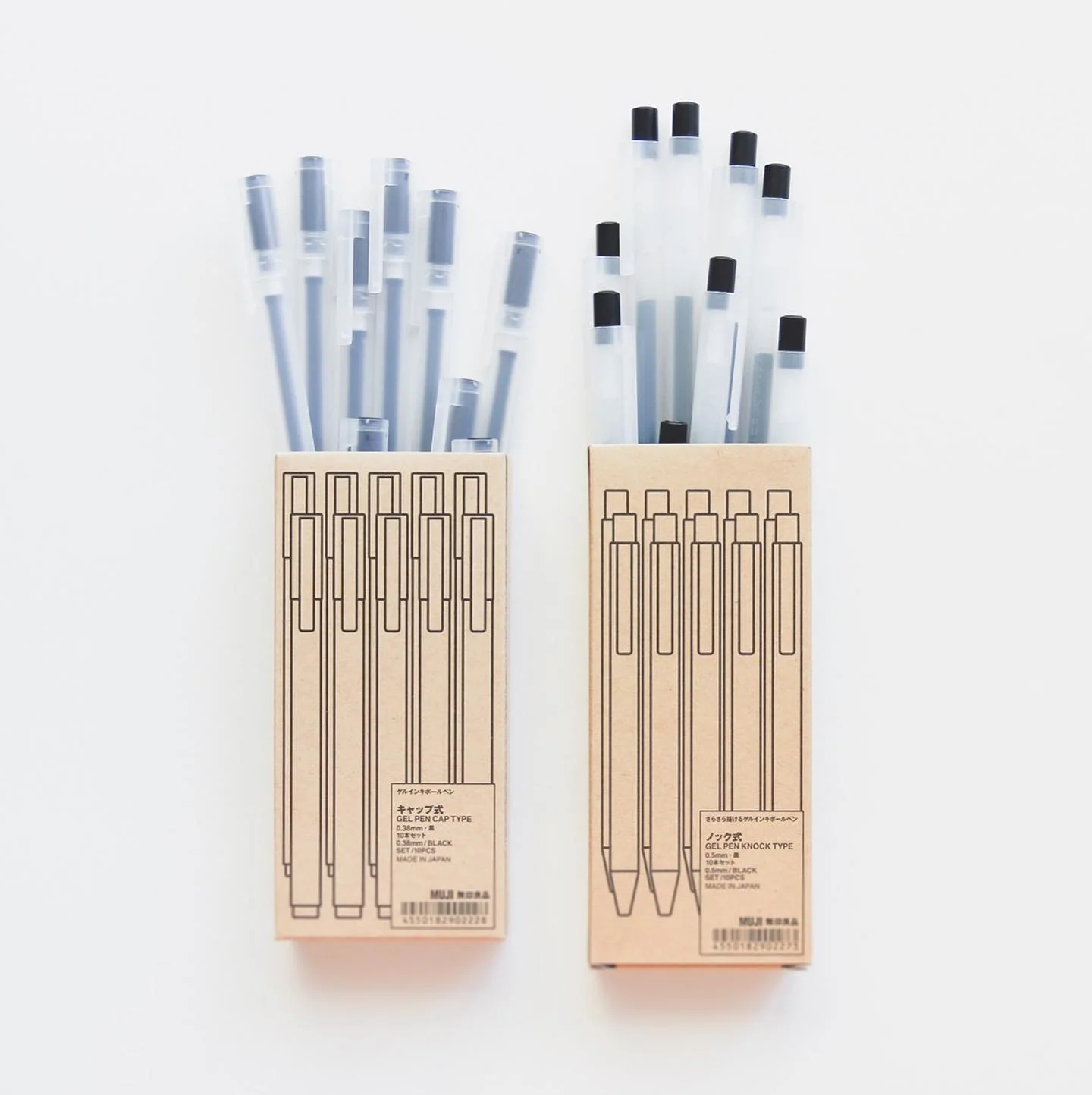 Gel Ink Ballpoint Pen - Cap Type 0.5mm (10 Pack) - Image 4