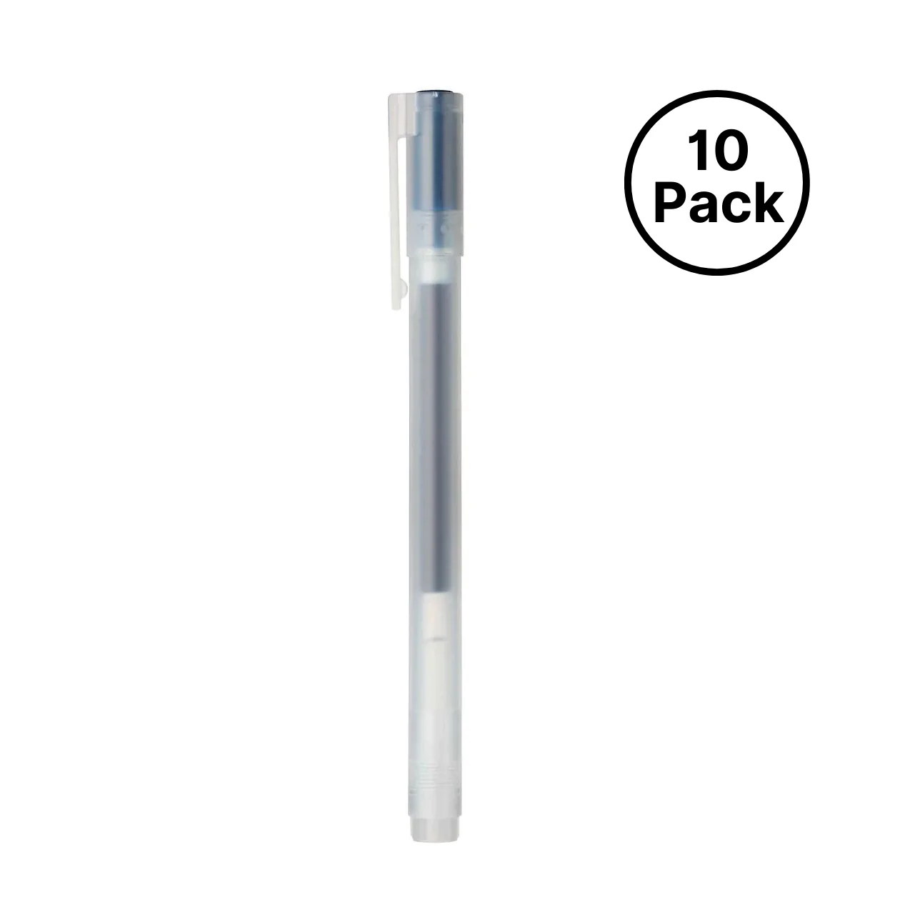 Gel Ink Ballpoint Pen - Cap Type 0.5mm (10 Pack) - Image 5