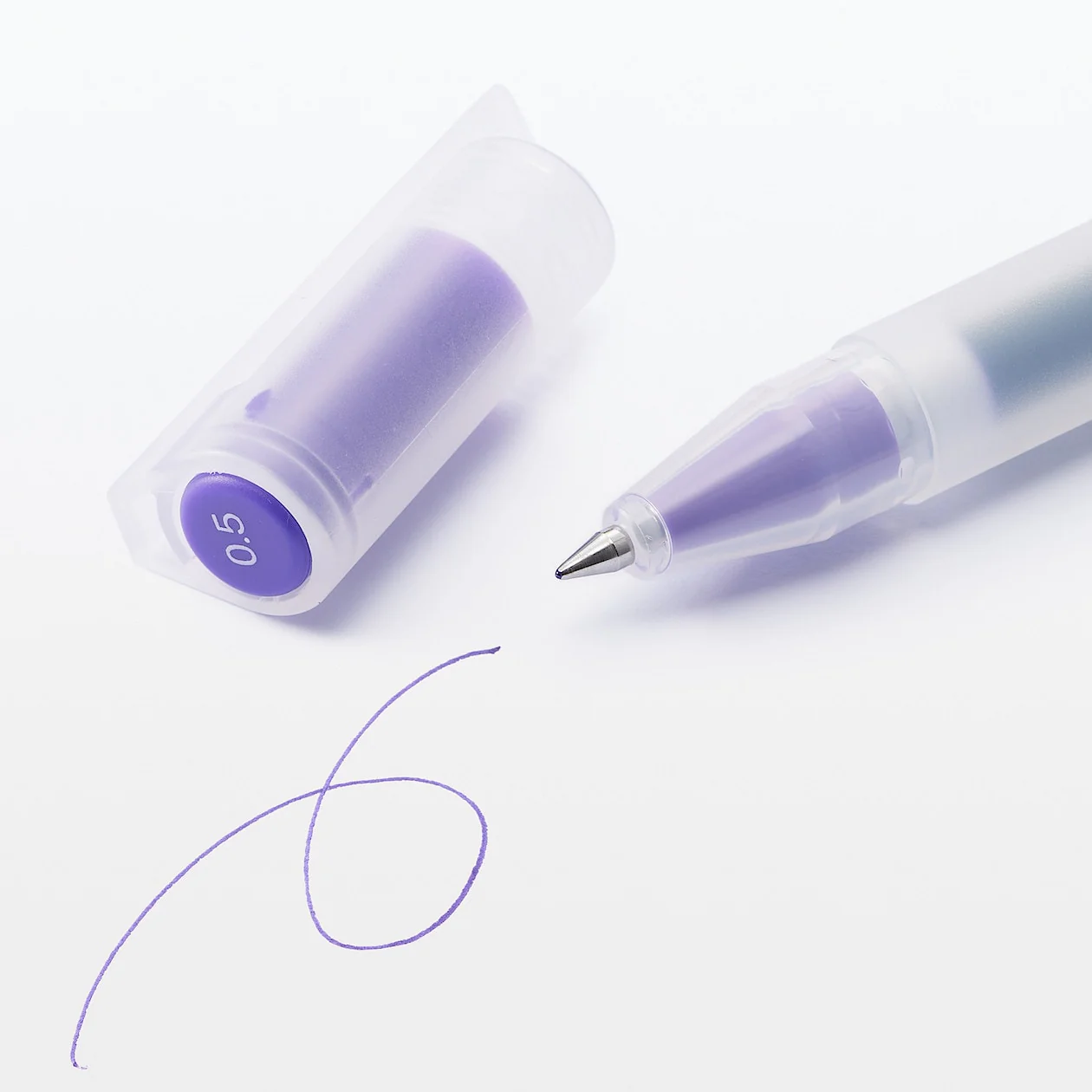 Gel Ink Ballpoint Pen - Cap Type Set 0.5mm (10 Colours) - Image 4