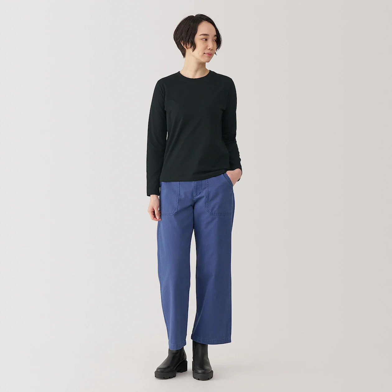 Jersey Crewneck Long Sleeve T-Shirt - Image 24