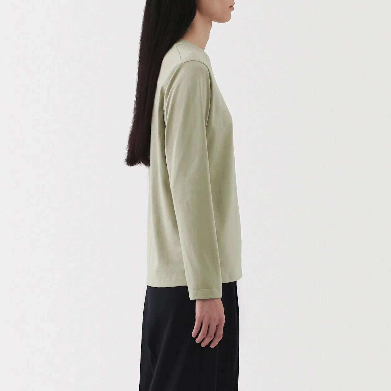 Jersey Crewneck Long Sleeve T-Shirt - Image 3