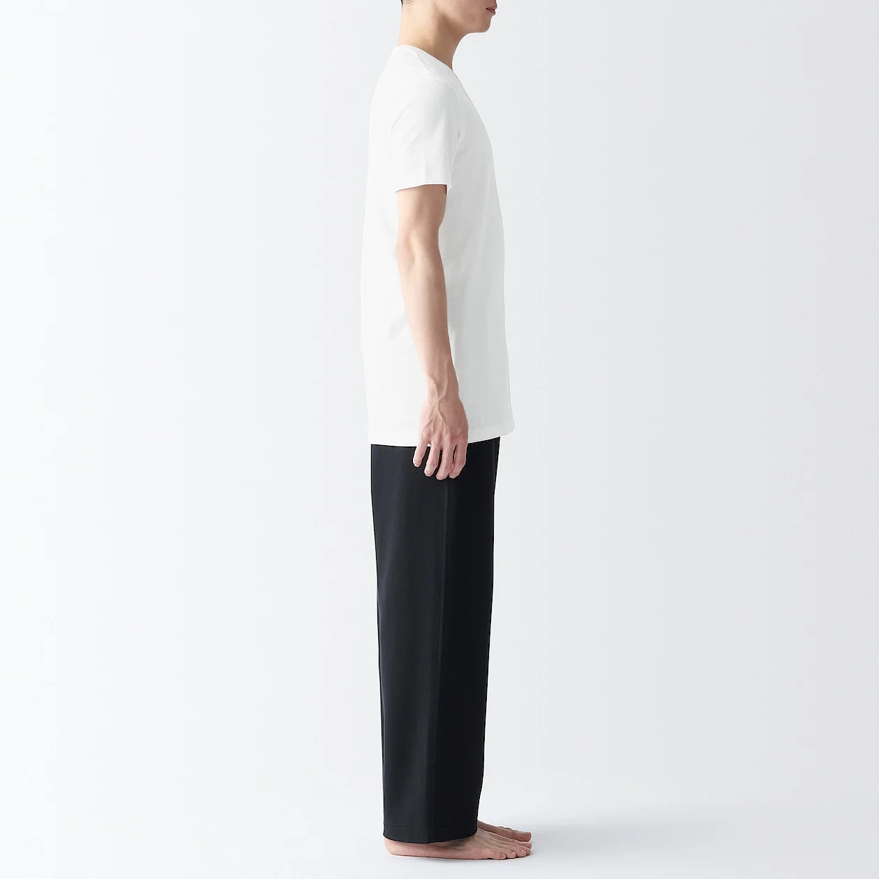 Side Seamless Cotton V-Neck T-Shirt (2 Pack) - Image 10