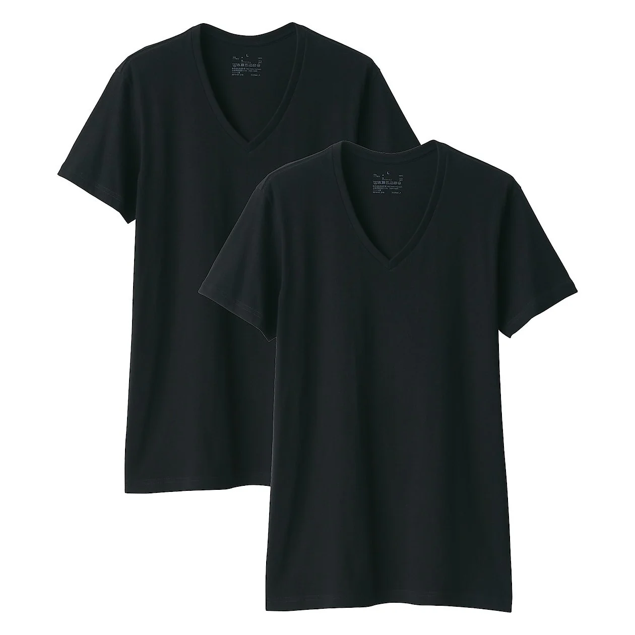Side Seamless Cotton V-Neck T-Shirt (2 Pack) - Image 6