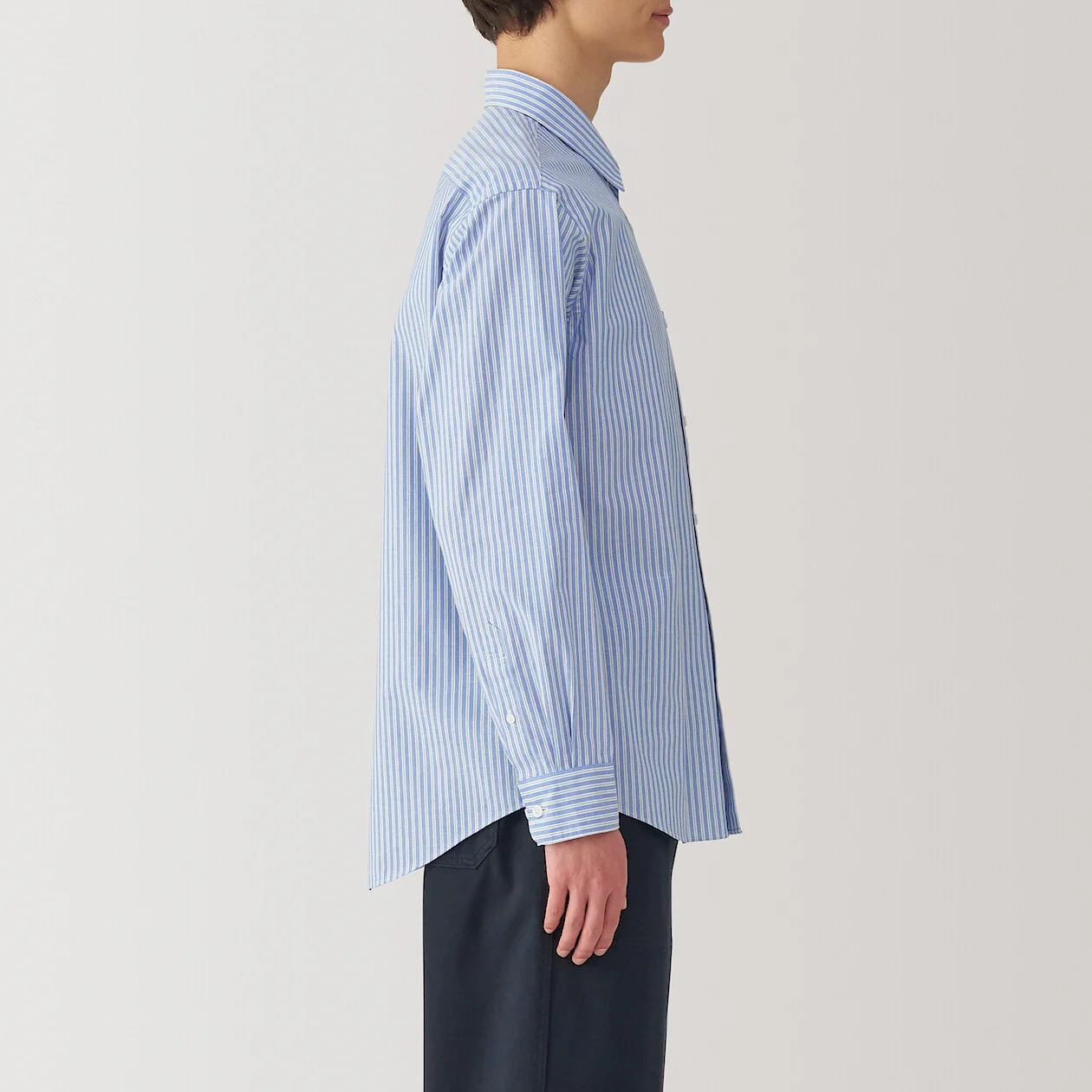 Washed Broadcloth 100% Cotton Long Sleeve Shirt - Image 11