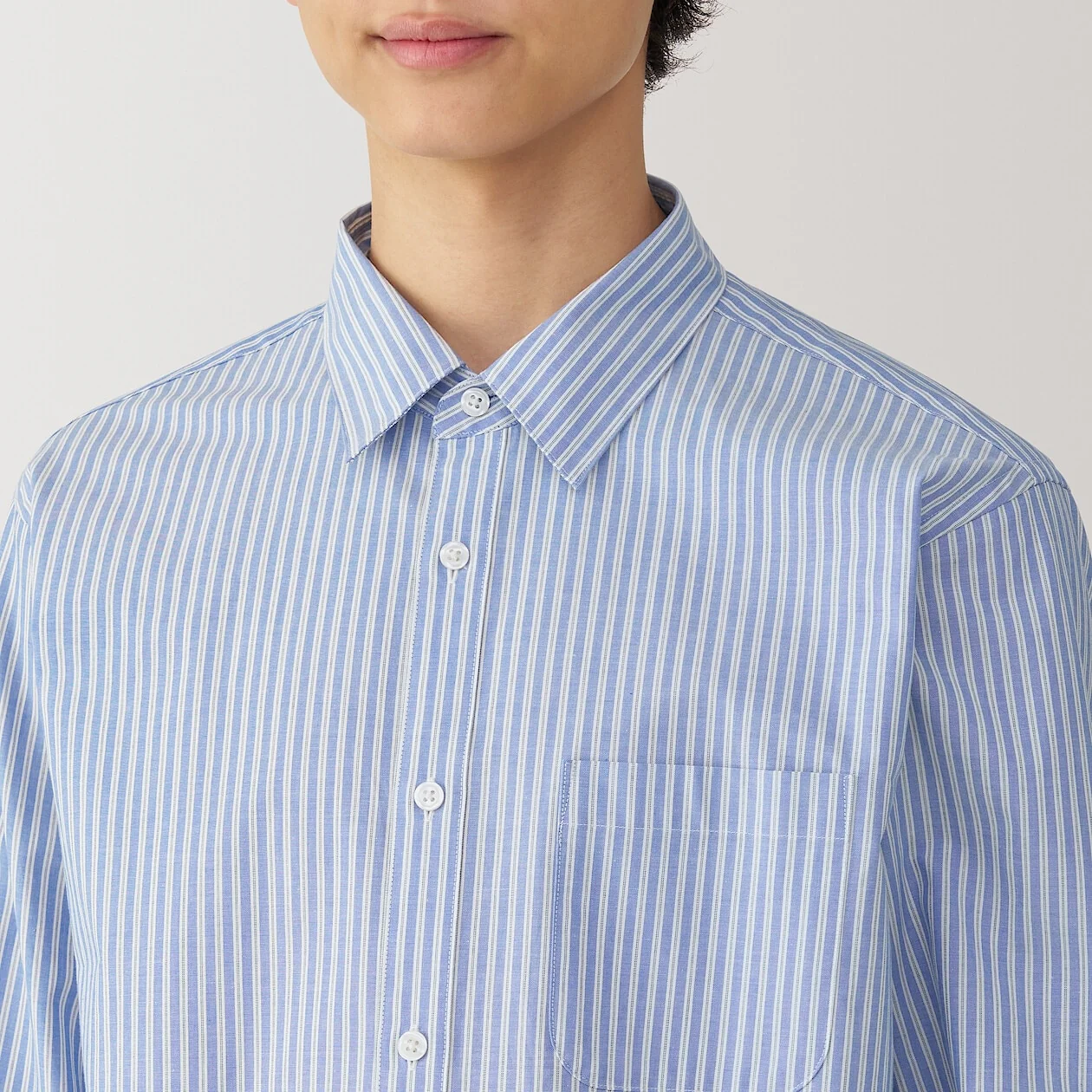 Washed Broadcloth 100% Cotton Long Sleeve Shirt - Image 13