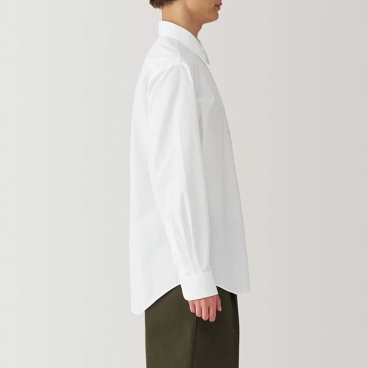 Washed Broadcloth 100% Cotton Long Sleeve Shirt - Image 19