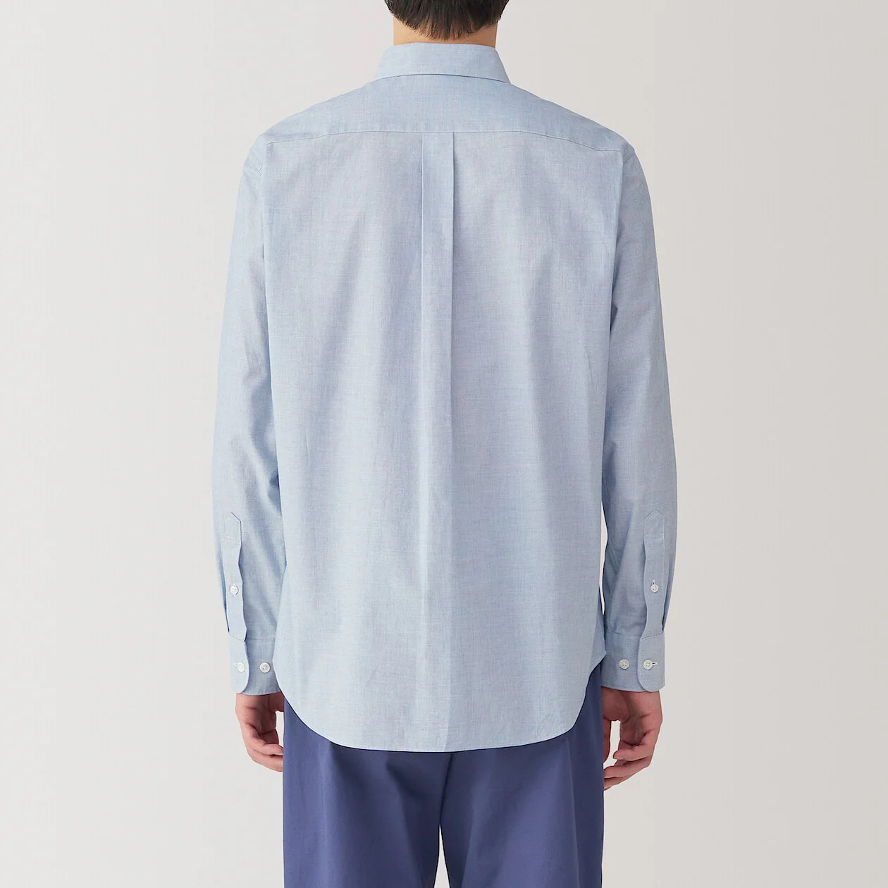 Washed Broadcloth 100% Cotton Long Sleeve Shirt - Image 28
