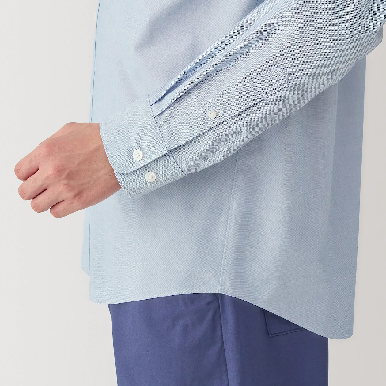 Washed Broadcloth 100% Cotton Long Sleeve Shirt - Image 30
