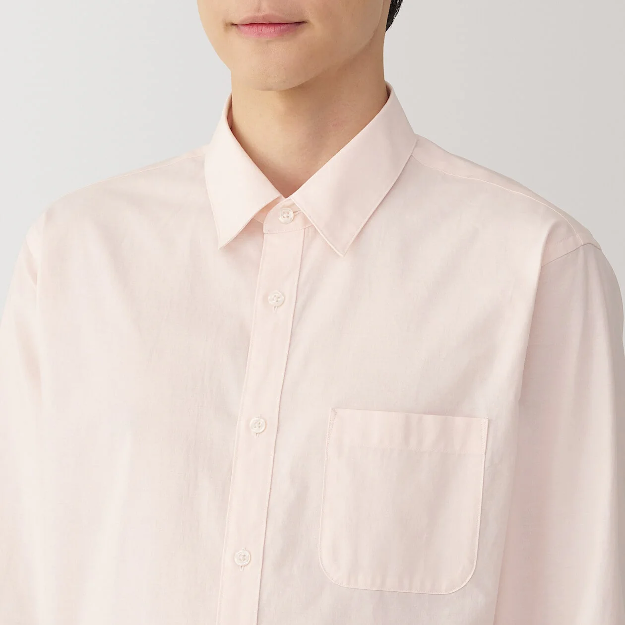 Washed Broadcloth 100% Cotton Long Sleeve Shirt - Image 45