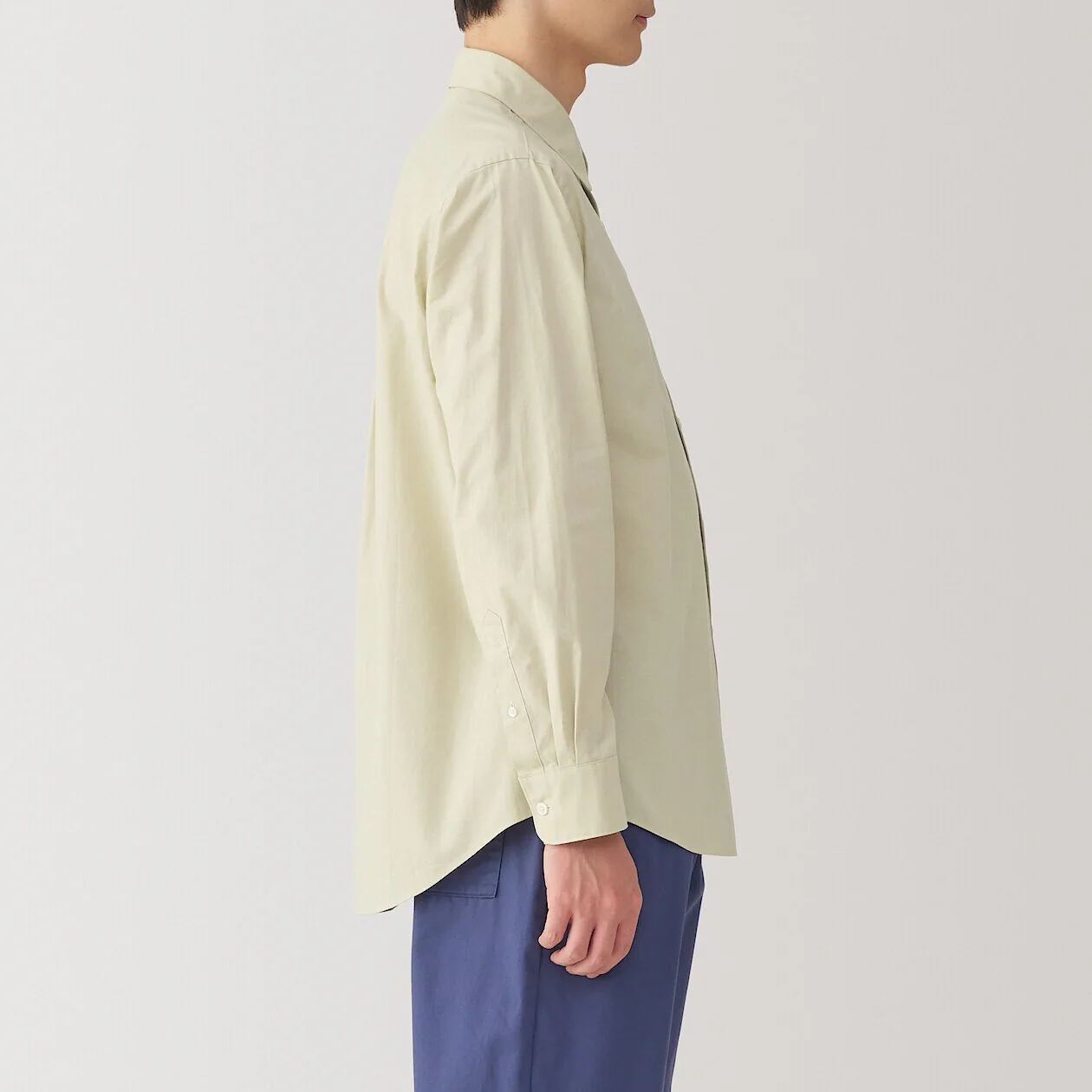 Washed Broadcloth 100% Cotton Long Sleeve Shirt - Image 51
