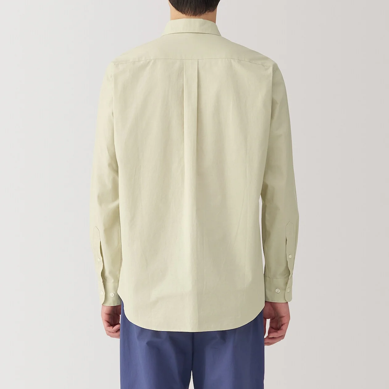 Washed Broadcloth 100% Cotton Long Sleeve Shirt - Image 52