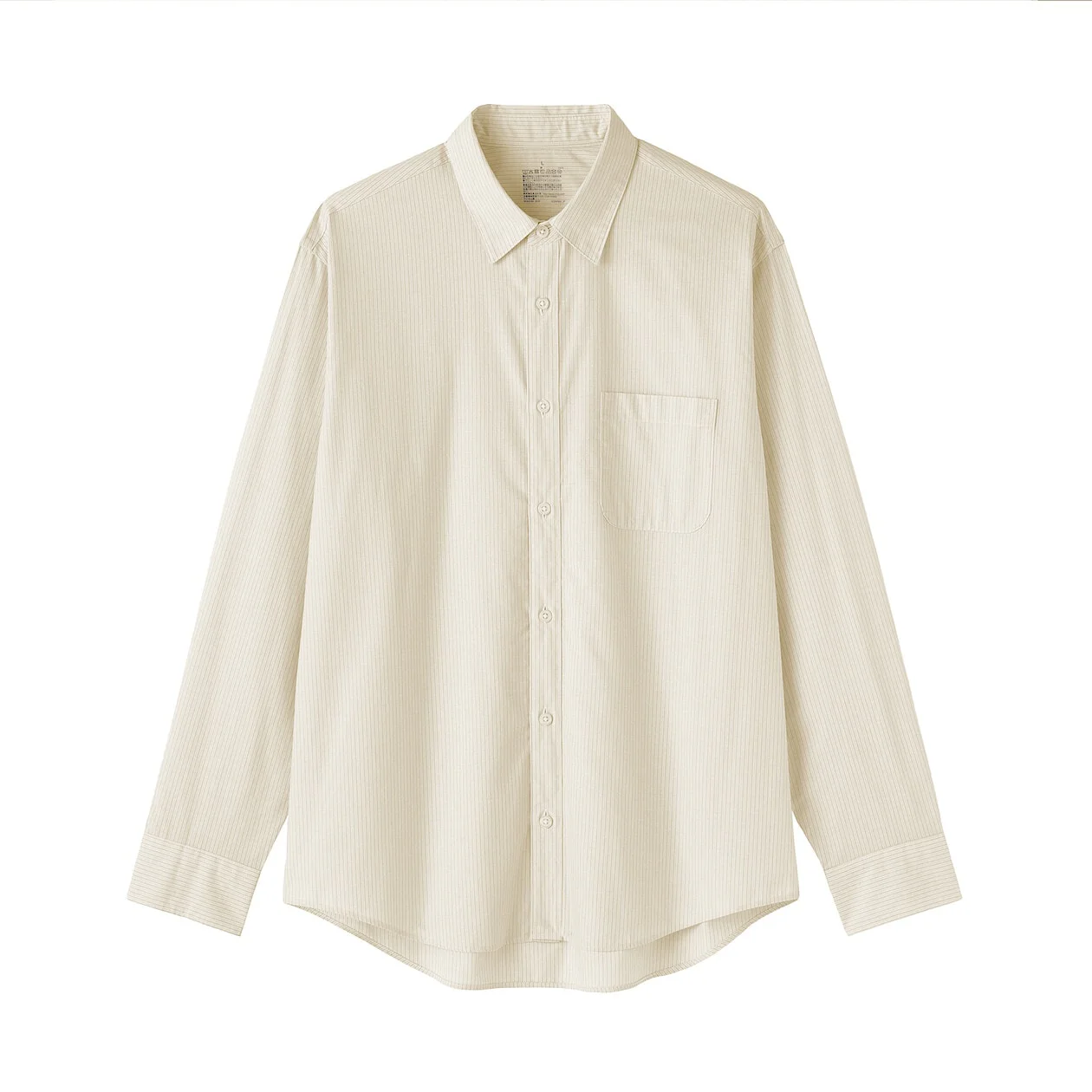 Washed Broadcloth 100% Cotton Long Sleeve Shirt - Image 73