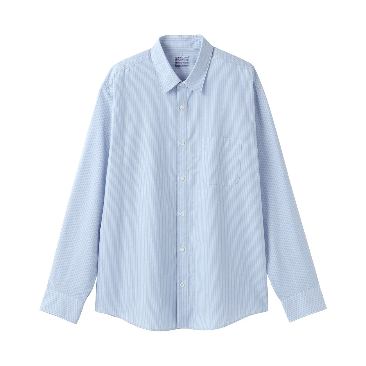 Washed Broadcloth 100% Cotton Long Sleeve Shirt - Image 78