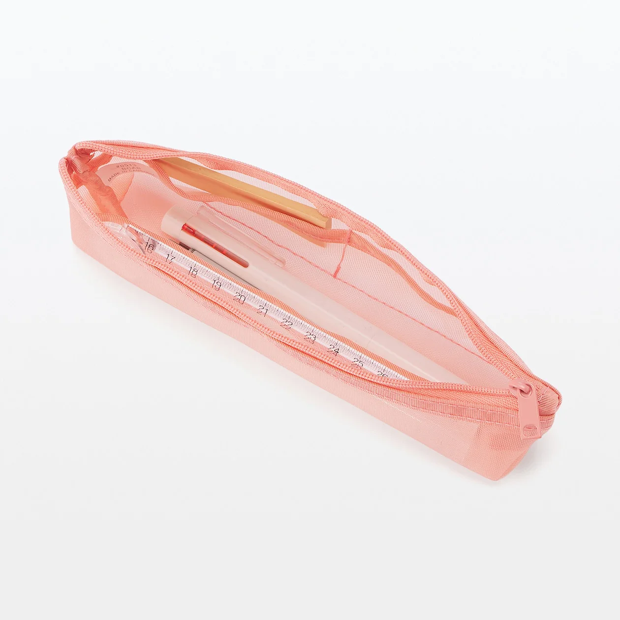 Nylon Mesh Pencil Case With Gusset - Shallow - Image 12