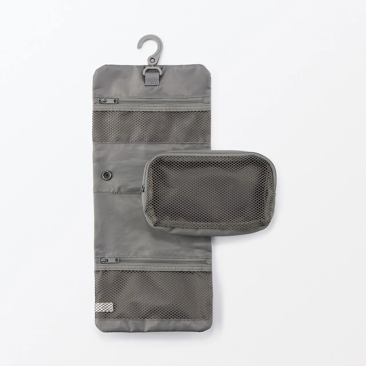 Polyester Hanging Toiletry Case with Pouch - Small - Image 4