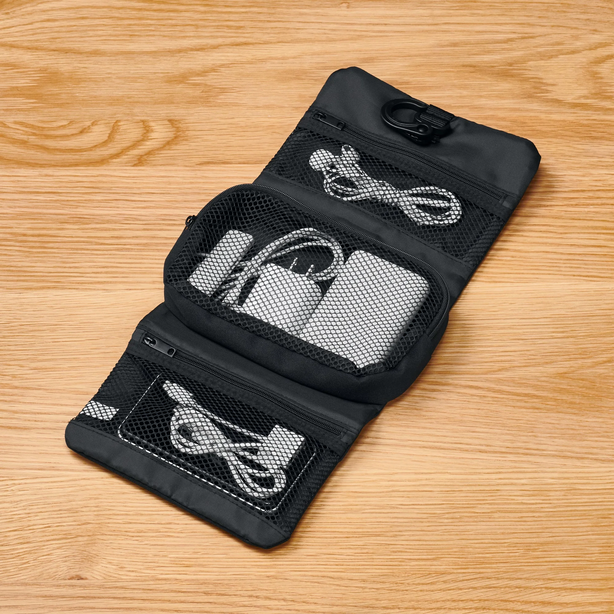 Polyester Hanging Toiletry Case with Pouch - Small - Image 9