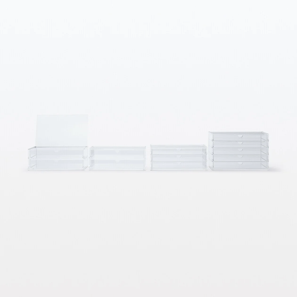 Stackable Acrylic Case 2 Drawers With Lid - Large - Image 10