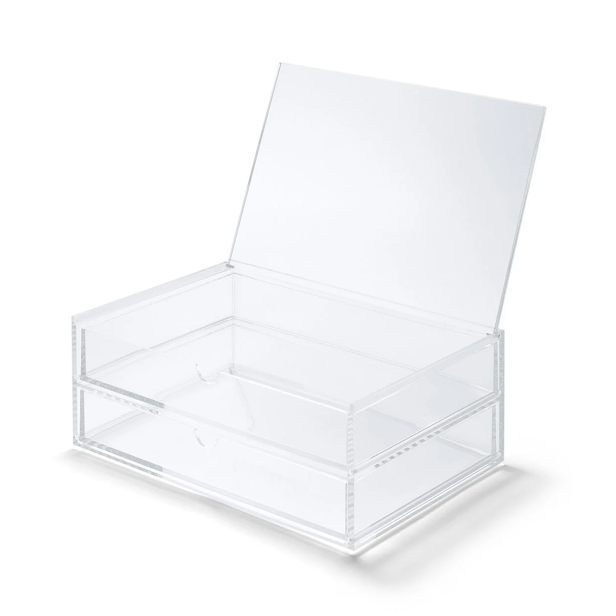 Stackable Acrylic Case 2 Drawers With Lid - Large - Image 3