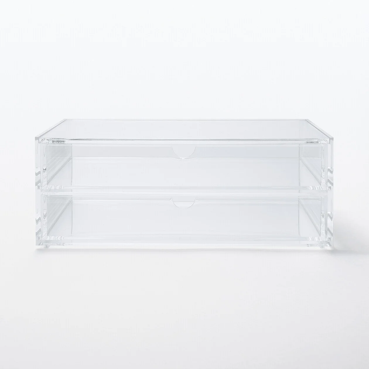 Stackable Acrylic Case 2 Drawers With Lid - Large - Image 5