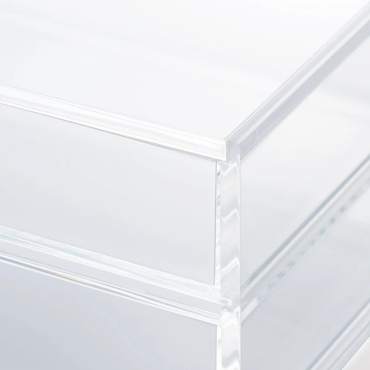 Stackable Acrylic Case 2 Drawers With Lid - Large - Image 8
