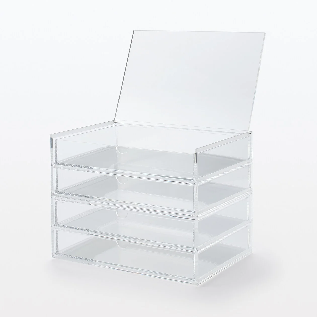 Stackable Acrylic Case 2 Drawers With Lid - Large - Image 9